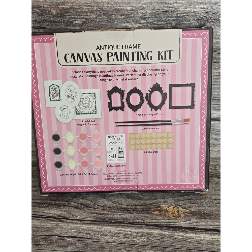 Pennelli Antique Frame Canvas Painting Kit Coquette Gothic Magnetic Art Set
